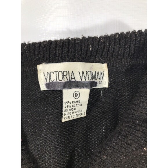 Vintage Victoria Harbour Fall Leaves Sweater Size 1x - Picture 7 of 7